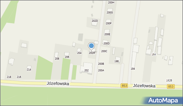 Rogóźno, Józefowska, 202A, mapa Rogóźno