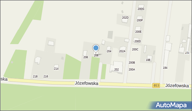 Rogóźno, Józefowska, 206, mapa Rogóźno