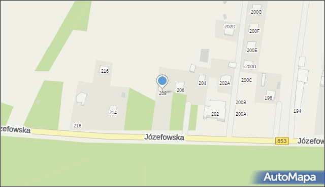 Rogóźno, Józefowska, 208, mapa Rogóźno