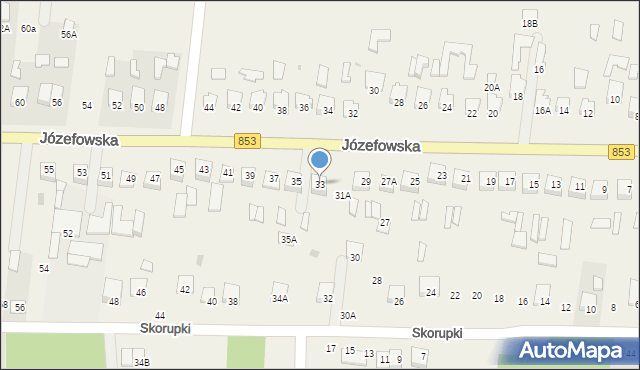 Rogóźno, Józefowska, 33, mapa Rogóźno