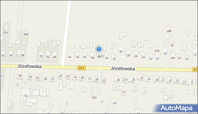 Rogóźno, Józefowska, 36, mapa Rogóźno