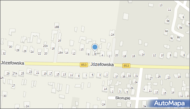 Rogóźno, Józefowska, 6, mapa Rogóźno