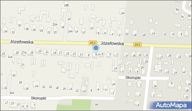 Rogóźno, Józefowska, 7, mapa Rogóźno