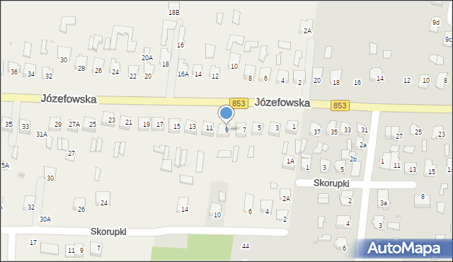 Rogóźno, Józefowska, 9, mapa Rogóźno