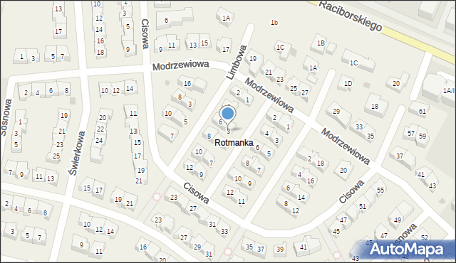 Rotmanka, Jodłowa, 3, mapa Rotmanka