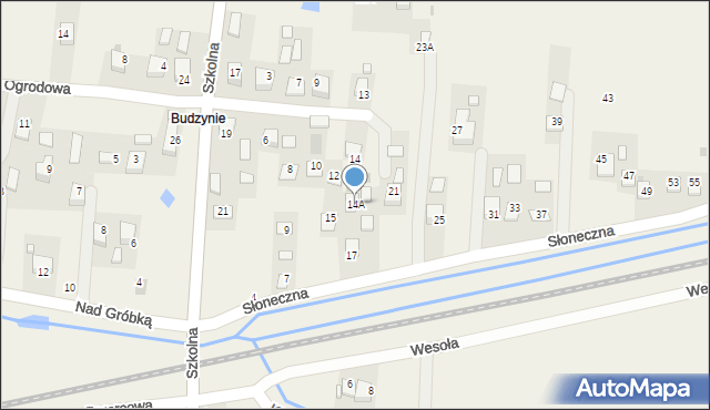 Rzezawa, Jodłowa, 14A, mapa Rzezawa