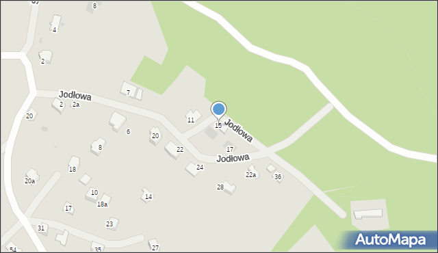 Sanok, Jodłowa, 15, mapa Sanok