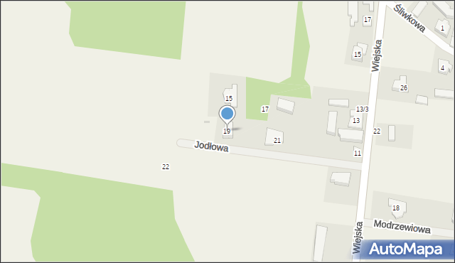 Santocko, Jodłowa, 19, mapa Santocko