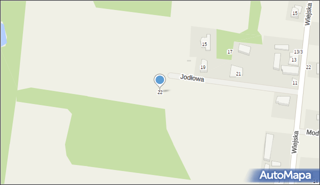 Santocko, Jodłowa, 22, mapa Santocko