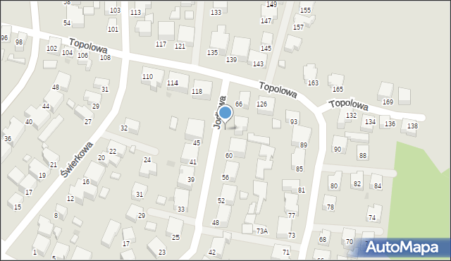 Siedlce, Jodłowa, 64, mapa Siedlce