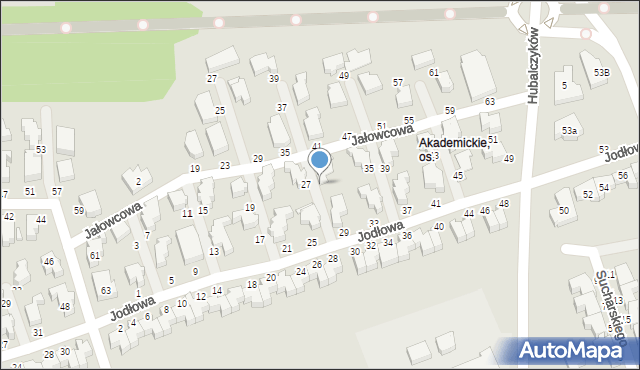 Słupsk, Jodłowa, 31, mapa Słupska