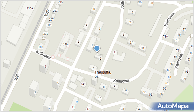 Sosnowiec, Jodłowa, 2A, mapa Sosnowca