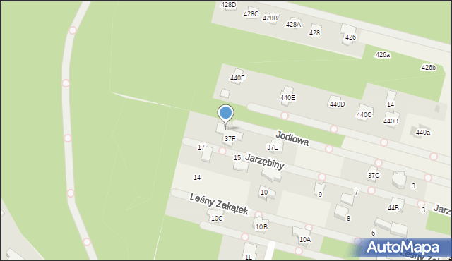 Stanisławów Pierwszy, Jodłowa, 11, mapa Stanisławów Pierwszy