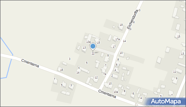 Staniszcze Małe, Józefa von Eichendorffa, 11, mapa Staniszcze Małe