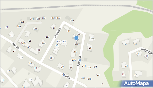 Straszyn, Jowisza, 29a, mapa Straszyn