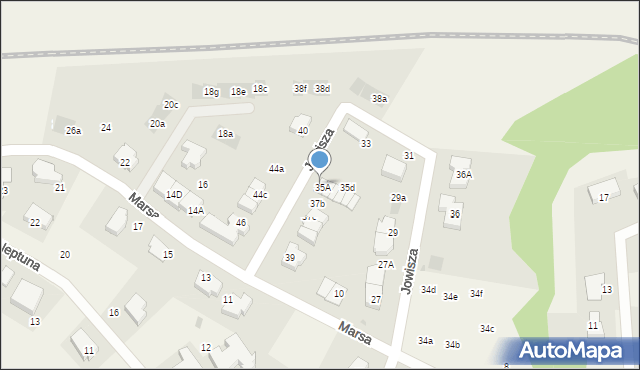 Straszyn, Jowisza, 35A-F, mapa Straszyn