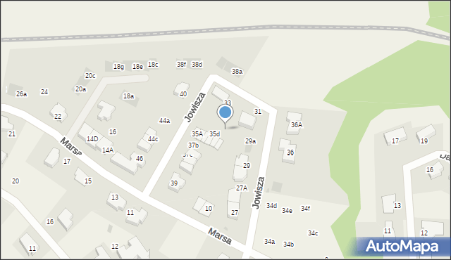 Straszyn, Jowisza, 35f, mapa Straszyn