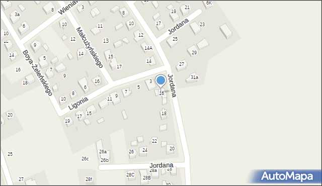 Studzionka, Jordana Henryka, 16, mapa Studzionka