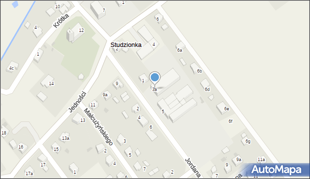 Studzionka, Jordana Henryka, 3a, mapa Studzionka