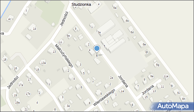 Studzionka, Jordana Henryka, 6, mapa Studzionka