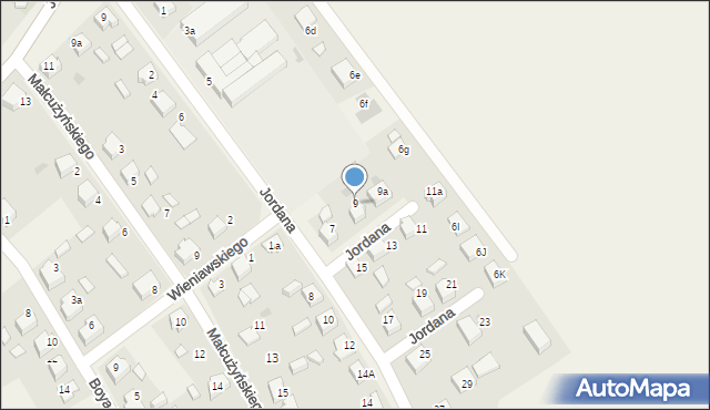 Studzionka, Jordana Henryka, 9, mapa Studzionka