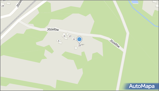 Suchedniów, Józefów, 14, mapa Suchedniów