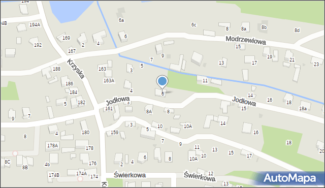 Tarnów, Jodłowa, 6, mapa Tarnów