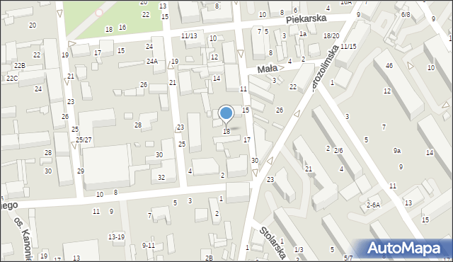 Tomaszów Mazowiecki, Joselewicza Berka, płk., 18, mapa Tomaszów Mazowiecki