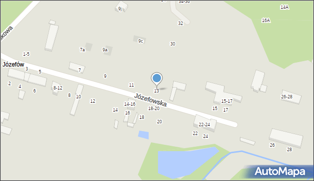 Tomaszów Mazowiecki, Józefowska, 13, mapa Tomaszów Mazowiecki