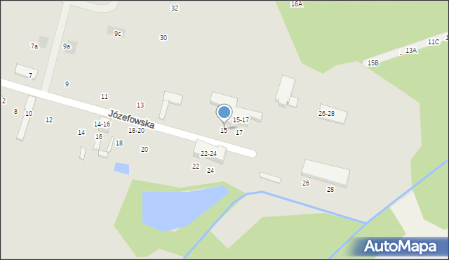 Tomaszów Mazowiecki, Józefowska, 15, mapa Tomaszów Mazowiecki