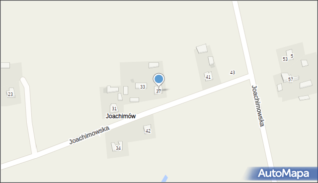 Turów, Joachimowska, 37, mapa Turów