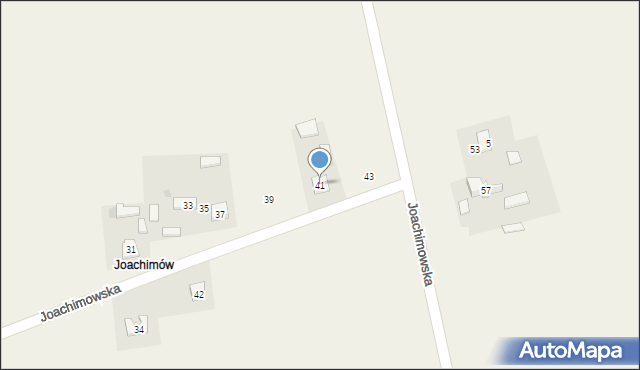 Turów, Joachimowska, 41, mapa Turów