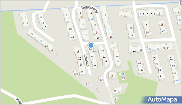 Warszawa, Jowisza, 17, mapa Warszawy