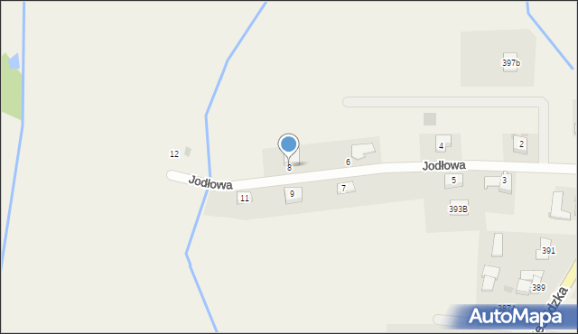 Wieprz, Jodłowa, 8, mapa Wieprz