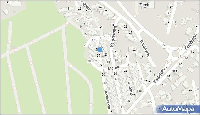 Włocławek, Jowiszowa, 26, mapa Włocławka