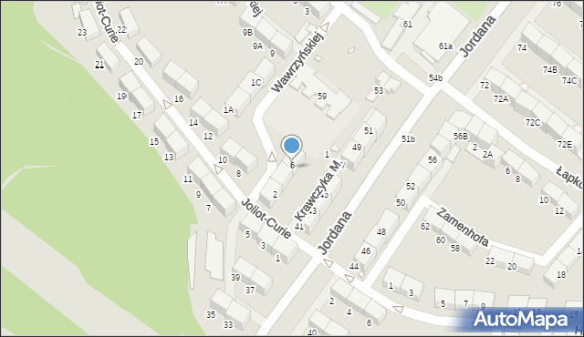 Zabrze, Joliot-Curie Fryderyka, prof., 6, mapa Zabrza