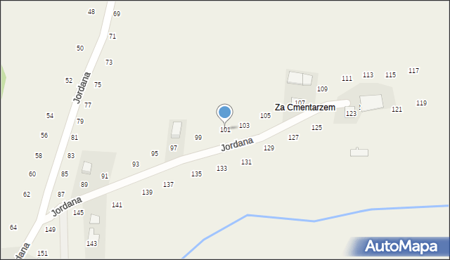 Zakliczyn, Jordana, 101, mapa Zakliczyn