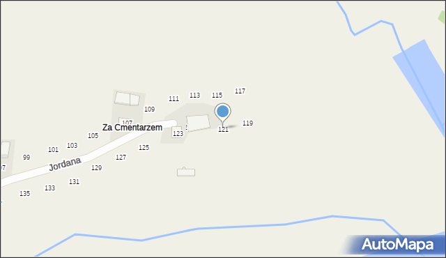 Zakliczyn, Jordana, 121, mapa Zakliczyn