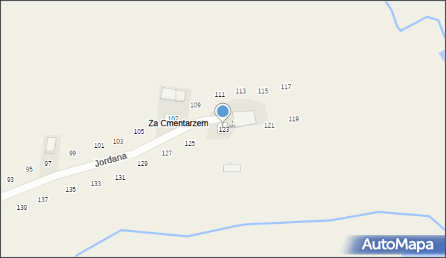 Zakliczyn, Jordana, 123, mapa Zakliczyn