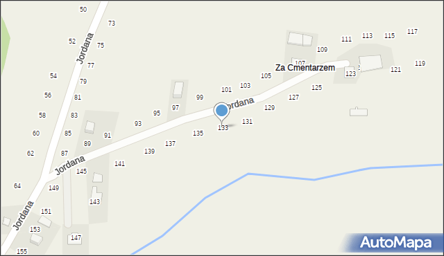 Zakliczyn, Jordana, 133, mapa Zakliczyn