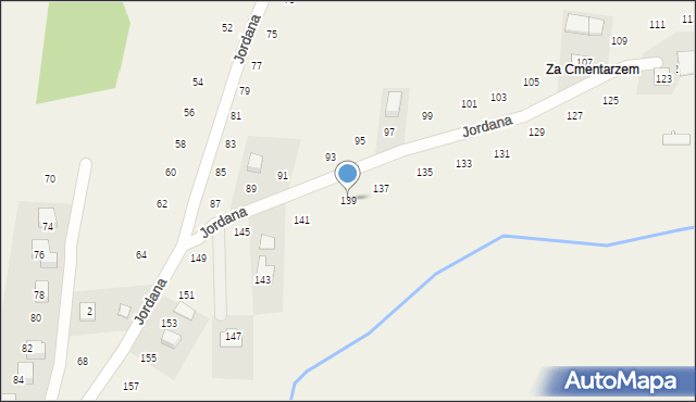 Zakliczyn, Jordana, 139, mapa Zakliczyn