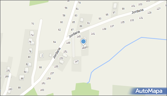 Zakliczyn, Jordana, 143, mapa Zakliczyn