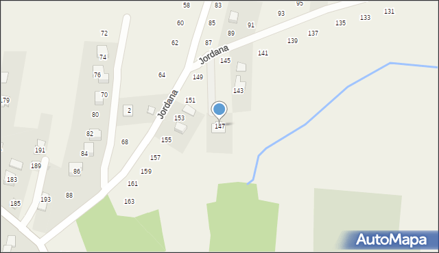 Zakliczyn, Jordana, 147, mapa Zakliczyn