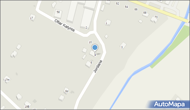 Zakliczyn, Jordana Spytka, 4, mapa Zakliczyn