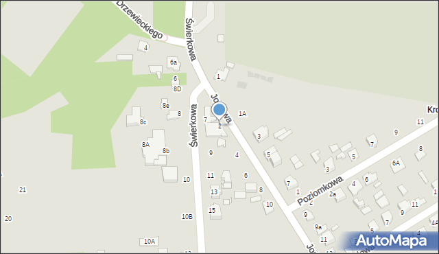 Zduńska Wola, Jodłowa, 2, mapa Zduńska Wola