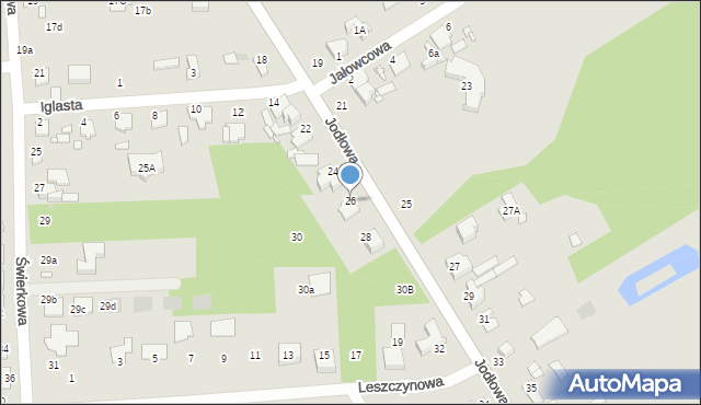Zduńska Wola, Jodłowa, 26, mapa Zduńska Wola
