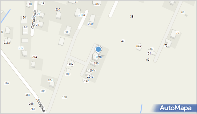 Bolechowice, Jurajska, 196b, mapa Bolechowice