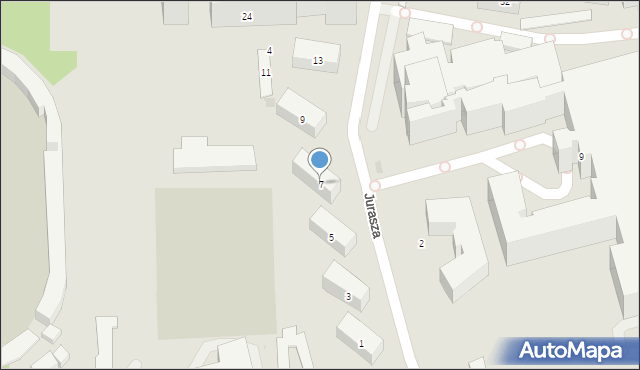 Bydgoszcz, Jurasza Antoniego, dr., 7, mapa Bydgoszczy