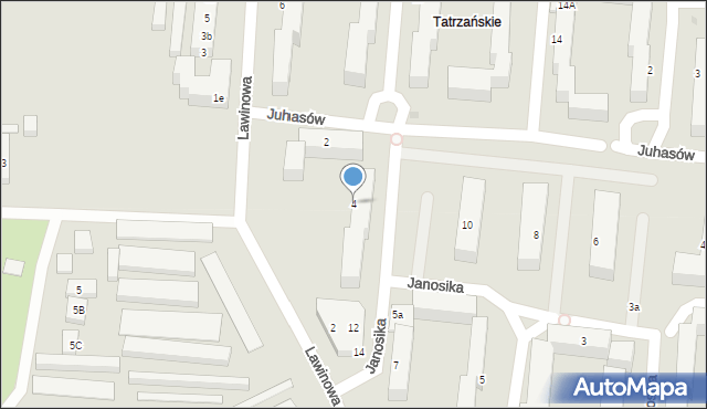 Bydgoszcz, Juhasów, 4, mapa Bydgoszczy