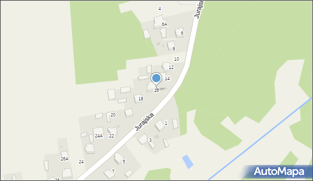 Cieślin, Jurajska, 16, mapa Cieślin